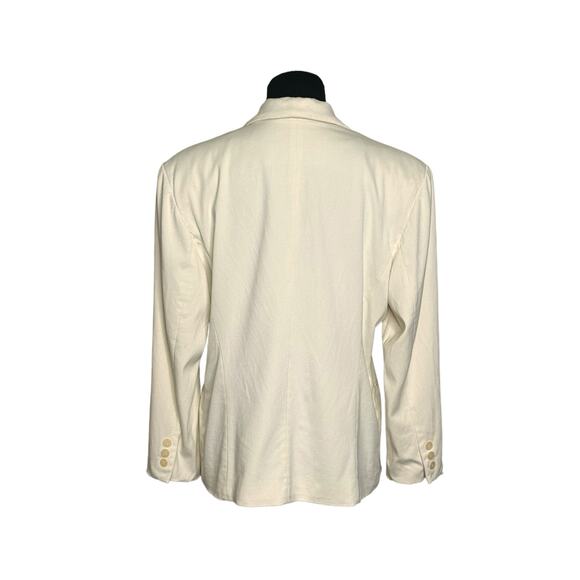 Burberry's vintage cream blazer and pants set suit size 14P - Picture 15 of 16